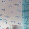 DIY Wave Wall Decals Ocean Sticker Home Nautical Decor Kids