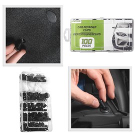 Mounting Clips Car + Car Tool Set for Disassembly, 100 Pieces Body Clips Plastic Expansion Rivets for Cars
