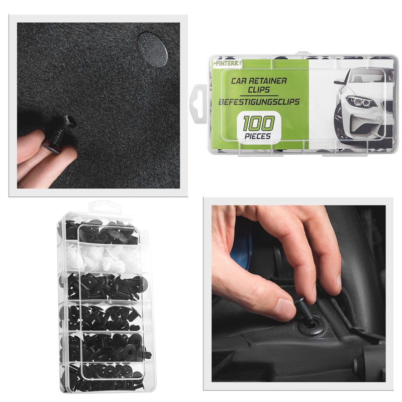 Mounting Clips Car + Car Tool Set for Disassembly, 100