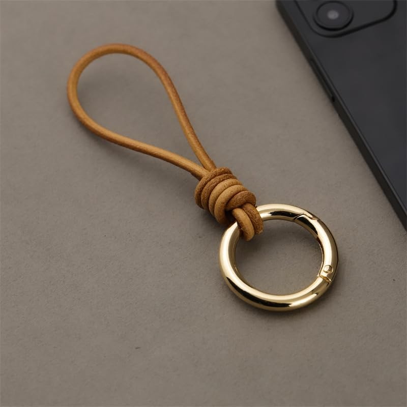 Tanjun Key Chain, Key Ring, Leather, Braid, Simple, Easy to