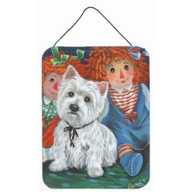 Caroline's Treasures PPP3226DS1216 Westie Ragdoll Wall or Door Hanging Prints Aluminum Metal Sign Kitchen Wall Bar Bathroom Plaque Home Decor Front Door Plaque, 12x16, Multicolor
