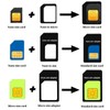 16 Pcs 4 in 1 SIM Card Adapter with Removal