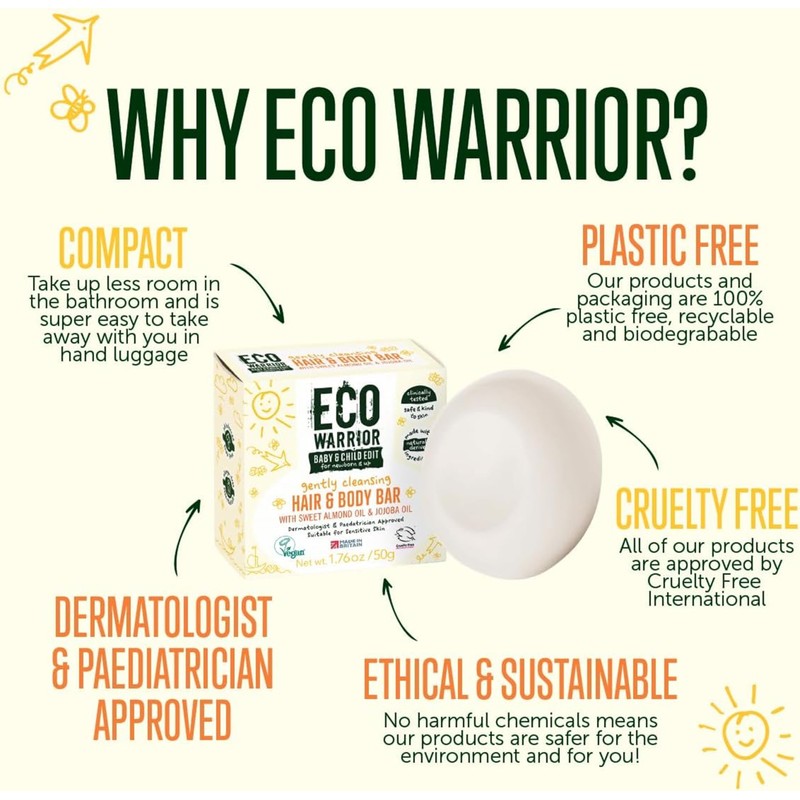 Eco Warrior Baby & Child Edit Gently Cleansing Hair &