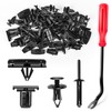 GOOACC 60PCS Fender Flare Rocker Moulding Clip Assortment 68039280-AA, 55156429-AA,