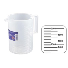 Entec Polypro Measuring Cup, 0.6 gal (2 L), Natural, 723A