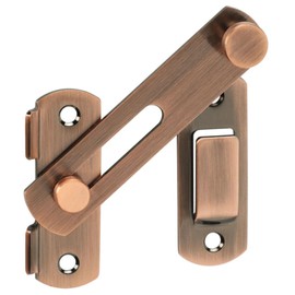 Alise 4 inch Flip Latch Gate Latches, Safety Door Lock for Barn Wood Fence Sliding French Doors,Heavy Duty SUS304 Stainless Steel Gate Hardware Red Bronze MS9500-R