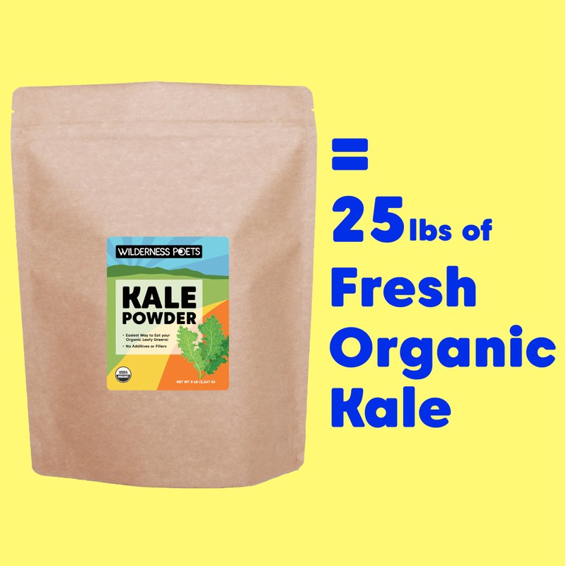 Wilderness Poets, Organic Kale Powder (160 Ounce - 10 Pound)