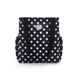 HUA ANGEL Floral Tote Bag - Casual Shoulder Bag Daily Tote Bag with Zipper Gym Travel Shopping Work Handbag for Women