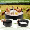 Chicken Dust Bathtub,Bottomless PE Chicken Dust Bath Containers,Adjustable Chick Coop