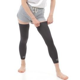 FiCOLY 脚サポーター レッグスリーブ 着圧 太もも ふくらはぎ フルレッグ コンプレッション メンズ レディース 薄手 大きいサイズ スポーツ 【2個セット】 FCL-2 (S)