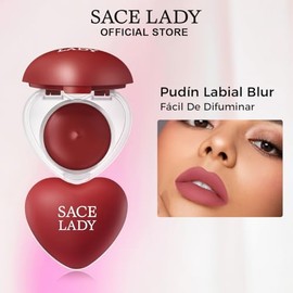 SACE LADY Lip Pudding en Tarro – Tinta Labial Mate Suave con Efecto Blur, Transfer-Proof, Textura Ligera Hidratante, Difuminable y Multiuso,P04 Muted 