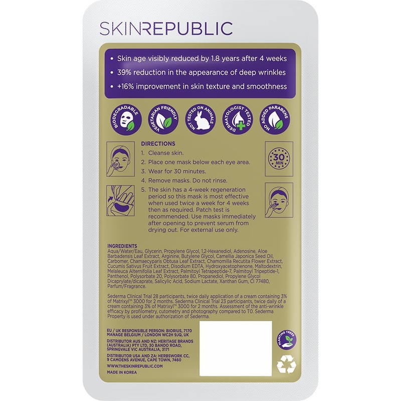 Skin Republic Matrixyl 3000 3% Under Eye Mask Patch |