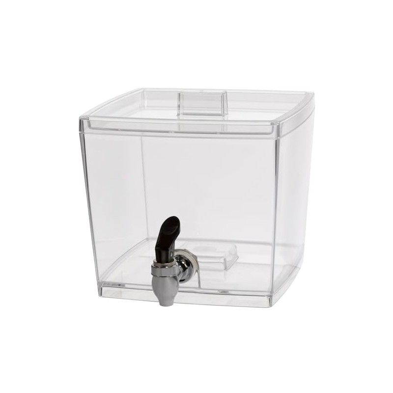 CreativeWare Beverage Dispenser with No Base Sleeve, 1.5 Gallon, Clear