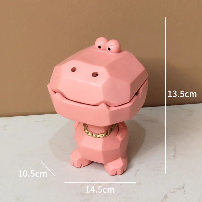 Cenicero Pequeño Con Forma De Cocodrilo Pare Adornos De Mesa