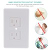 VILLCASE 4 Pack Self-Closing Outlet Covers, Baby proofing Safety Universal