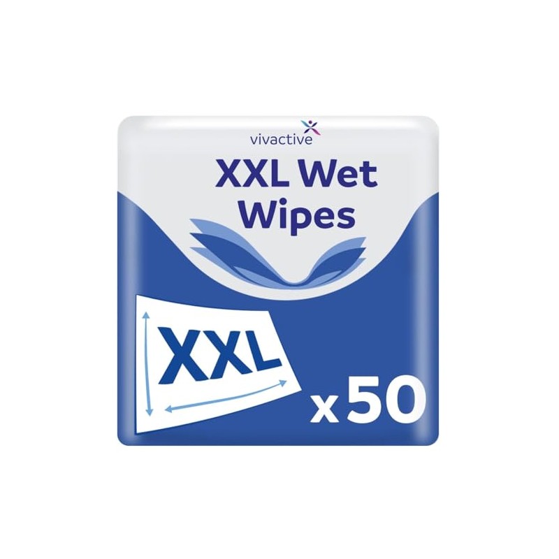 Vivactive XXL Wet Wipes 50 Pack