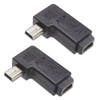 KAUMO 2 Pack USB Converter Connector (mini-B Male / Mini-B