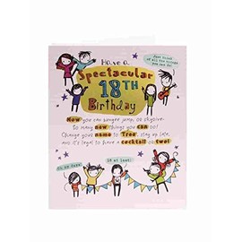 Carlton Cards Age 18 Fold Out Birthday Card 7.25" x 6.25" Code 294541-11