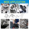 Mariyandh 528Pcs E-Clips Circlip Retaining Rings Assortment Set(1.2mm-10mm) and C-Clips