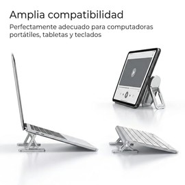 Soporte para Laptop 2 PCS Invisible y Plegable, Base para Laptop Autoadhesiva con, Mini Stand para Laptop Ventilado para Escritorio, Mejora la...     