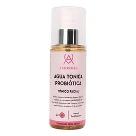 Amorosa Agua Tónica Probiótica, Tónico Facial Hidratante, pH 5.5, 150ml, Paso 2 Tonificación, Mixta Día/Noche