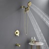 Shower Faucet Set with Tub Spout Tub and Shower Faucet