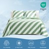 Snuggle Sac Mediterranean Stripe Cooling Comforter Queen Size Set, Q-Max
