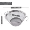 Royal Cuisine Set of 2 Stainless Steel Colanders with Loop
