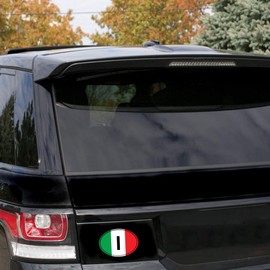 Biomar Labs® 2 x Vinyl Stickers Decals Italy Italia National Italian Flag Car Motorcycle Helmet B 201