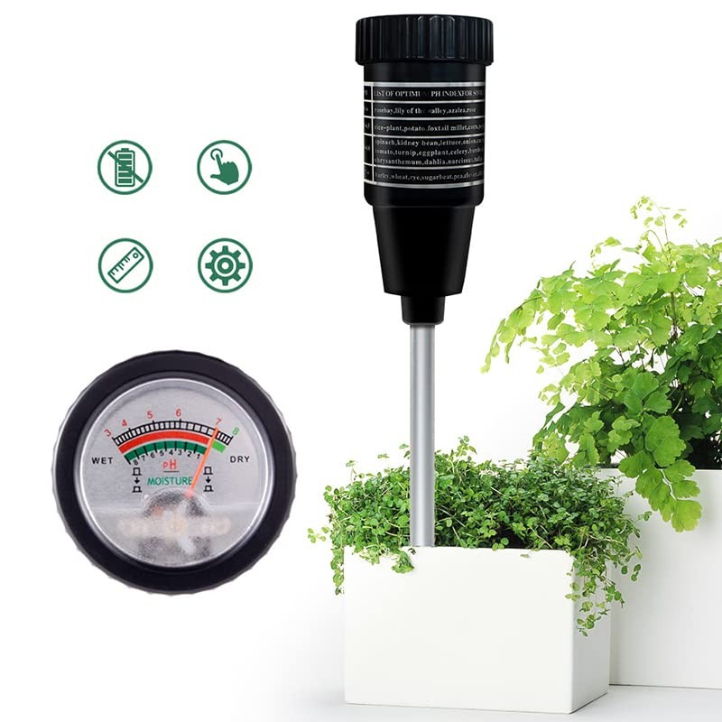 Kadimendium Soil PH Moisture Meter 2 in 1 High Precise