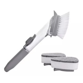 Misore Cepillo Dispensador Jabon Lava Trastes 2 Esponja 1 Cepillo