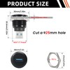 QINJOOELC USB3.0 Threaded Fixing Adapter USB 3.0 Male to Female