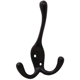 Stone Harbor Hardware Triple Robe Hook, 3-15/16" High, Multiple Projections, Vintage Bronze