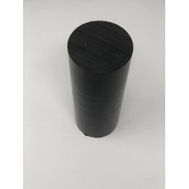 HDPE (High Density Polyethylene) Plastic Round Rod 5" Diameter, 12" Length - Black Color