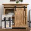 WINSOON 2.5FT Super Mini Sliding Barn Door Cabinet Hardware Kit
