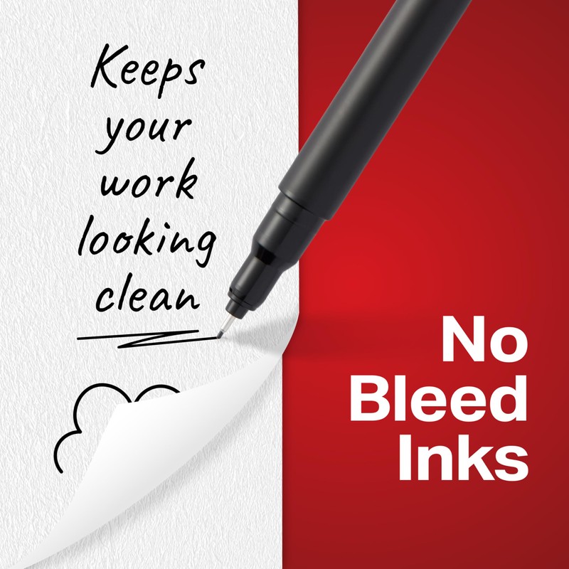 Sharpie Felt Tip Pens, Fine Point (0.4mm), Felt Tip Markers,