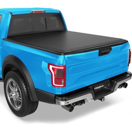 TOMOKA Soft Roll Up Truck Bed Tonneau Cover Compatible with 1997-2003 Ford F-150 & 2004 F-150 Heritage Styleside/Fleetside (Not for Flareside/Stepside) 6.5 FT (78.8") Bed (Short Bed)