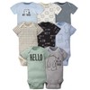 Gerber Baby Boy's 8-Pack Short Sleeve Onesies Bodysuits, Bear, Newborn