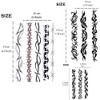 Barbed Wire Temporary Tattoo, Tribal Tattoo Costume Black Barb Wire
