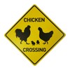 BTHUKO Chicken Silhouette Crossing 12" X 12" Funny Novelty Road