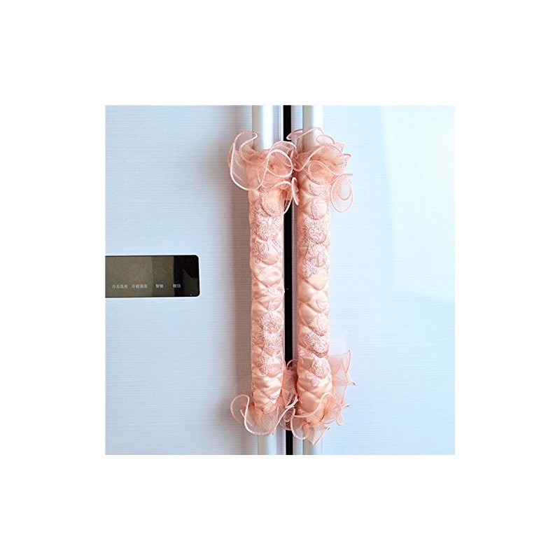 Luxury Lace Embroidery Refrigerator Fridge Door Handle Cover Handles Protector,