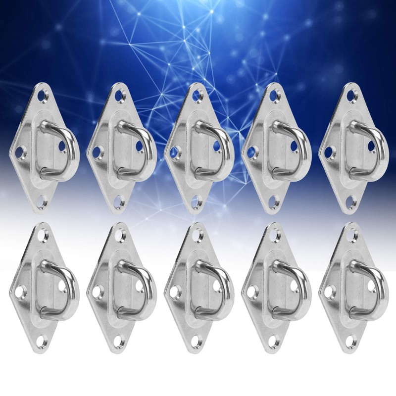 10Pcs Eye Plate 316 Stainless Steel Heavy Duty Suspension Pad