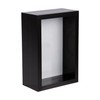 1x Black 4 x 6 inch 3D Deep Box Wooden