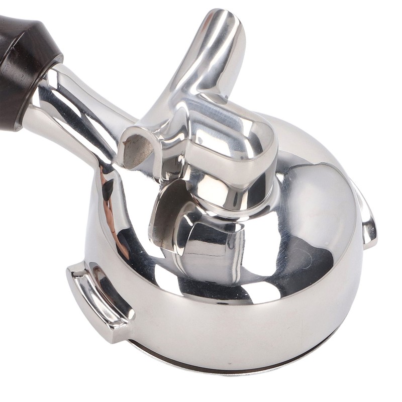 58mm Double Spouts Portafilter for Nuova Coffee Machines Stainless Steel