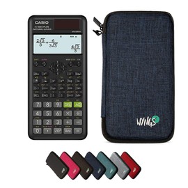 Casio FX-85ES Plus 2nd Edition Calculator with Protective Case from WYNGS in Blue - Basic Set (English)
