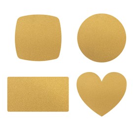 Muka 20Pcs Sublimation Blanks Fridge Magnets, Sublimation Magnet Blanks, Magnetic Refrigerator Magnets for Home Decor-Gold-Rectangle