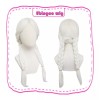 OEM Peluca Sintética Mama Coco Cosplay Peluca Blanca Nieve Larga