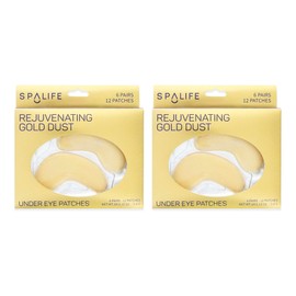 SpaLife Anti-Aging Under Eye Hydrogel Pads Treatment - 6 Pack (Gold W/Collagen 12 Pack)