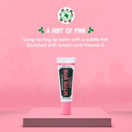 Vermont's Original Bag Balm Moisturizing Lip Balm with Vitamin E | Pack of 4 0.3oz Tubes (4 Pack, Hint of Pink)