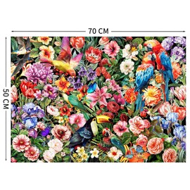 Puzzle 1000 Pieces, Adult Puzzle, A Challenging Puzzle, Puzzle Games for the Whole Family, Gifts for Women, Gifts for Men, Theme: Flowers and Birds